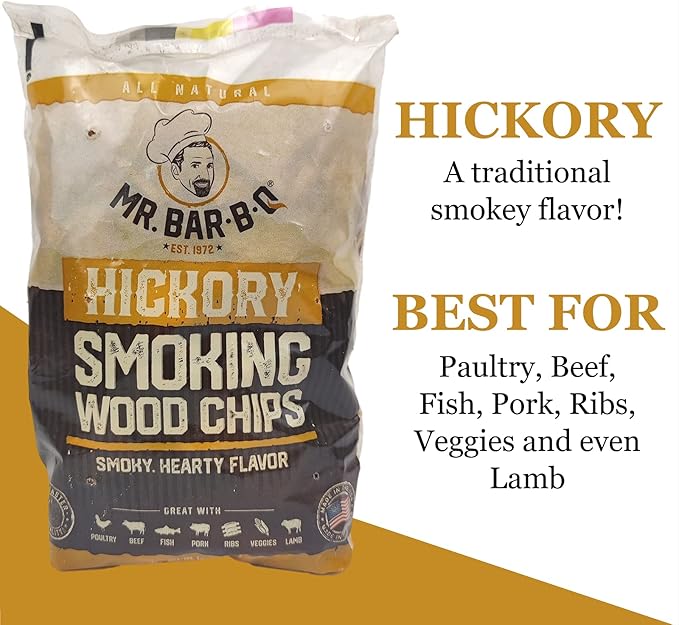 Wood Smoker Chips Bundle of 3 Flavors - Apple, Mesquite & Hickory Wood Chips